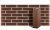 Кирпич радиусный полнотелый ЛСР R-60 коричневый гладкий, F50, 250*120*65 мм